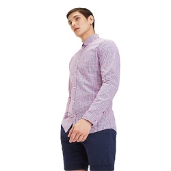 Camicia Uomo Tommy Hilfiger Colori Fucsia Purple Multi e Green/ Multi - DM0DM05987