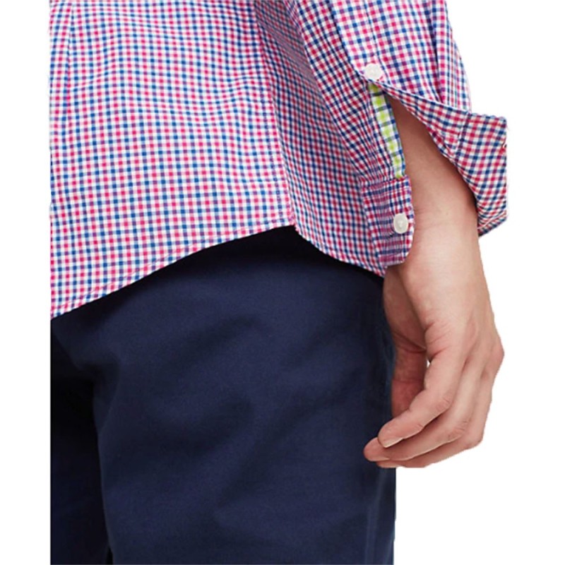 Camicia Uomo Tommy Hilfiger Colori Fucsia Purple Multi e Green/ Multi - DM0DM05987