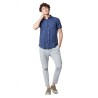 Camicia Uomo Gas in Lino Dab 8 Colori Bianco e Blu - 140227101021
