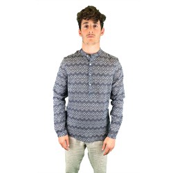 shirt Serafino with Korean collar