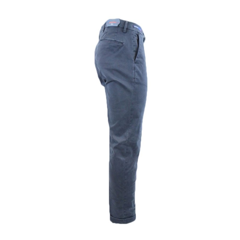 Pantaloni Uomo Baronio Blu e Tortora - W1760-PRIME