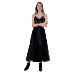 Molly Bracken Velvet and Tulle Skirt