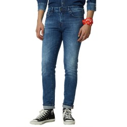 Gas Men’s Skinny Jeans Sax Zip WT10